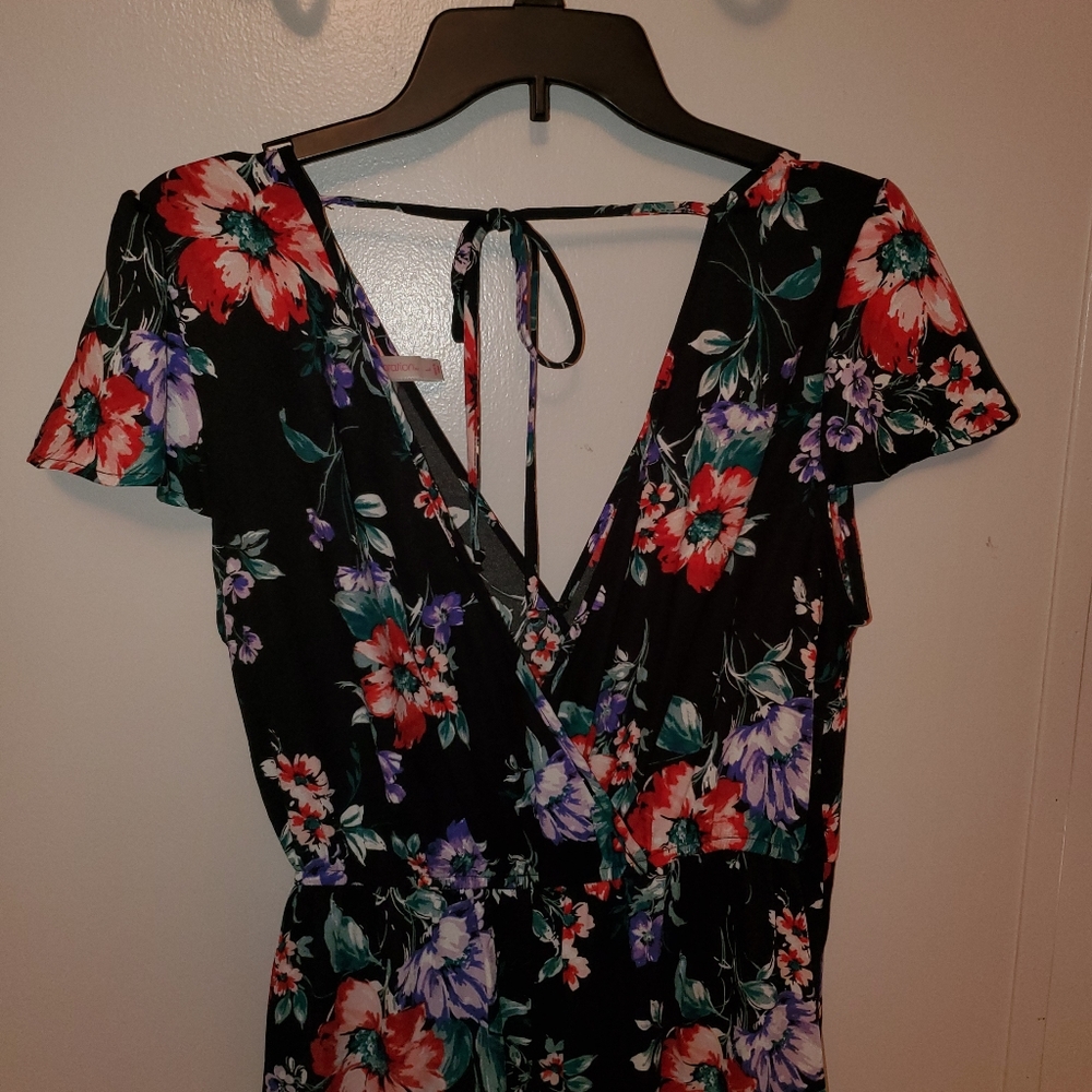 Floral womans dress